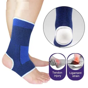 1 Pair Professional Elastic Knitted Ankle Support Band Ankle Brace for Ankle Sprain Sports Protects Shoes Ankle Therapy