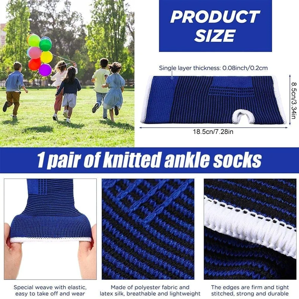 1 Pair Professional Elastic Knitted Ankle Support Band Ankle Brace for Ankle Sprain Sports Protects Shoes Ankle Therapy