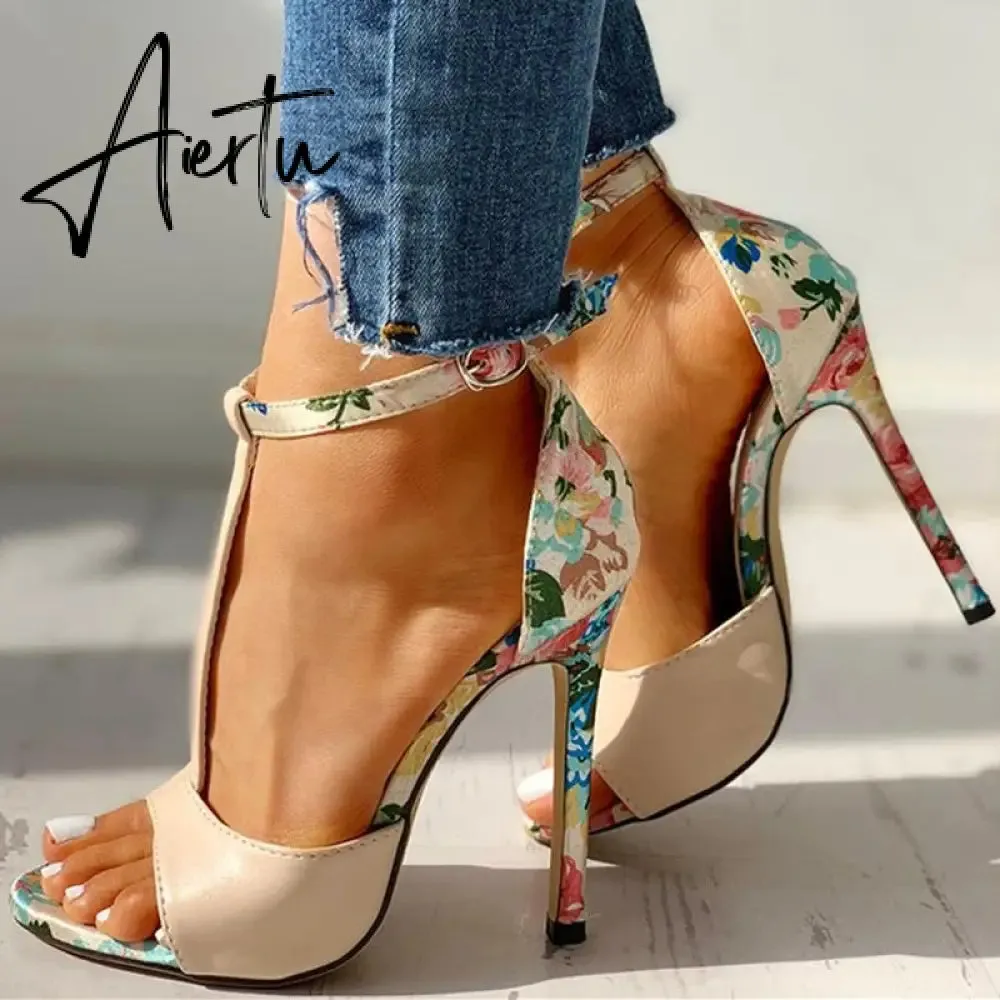 10cm Super High Heels Ladies Increased Stiletto Open Toe Sandals with Heel Women's Shoes Womens Fashion Summer Sexy