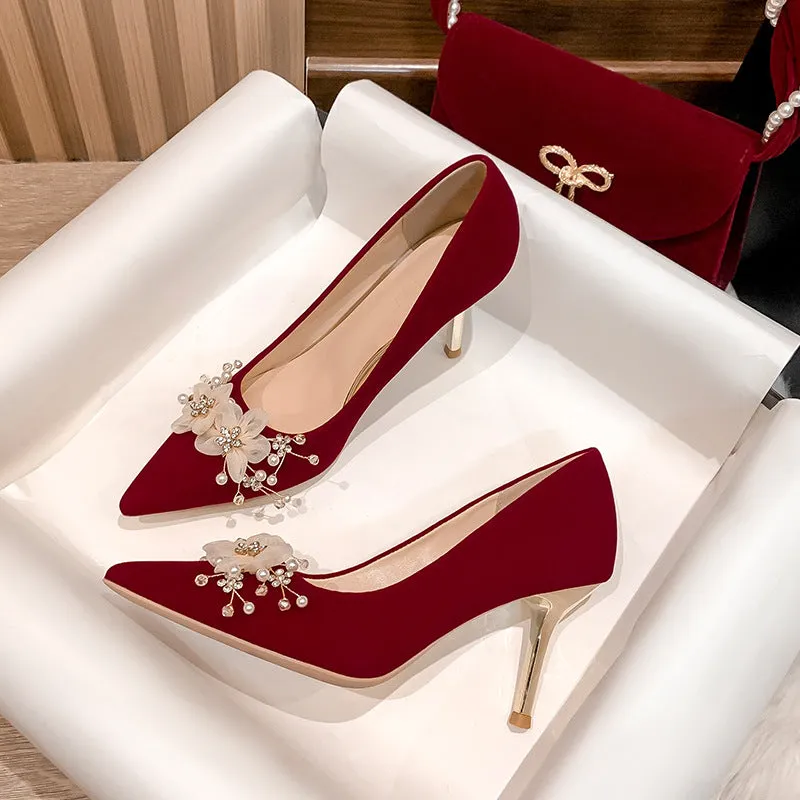 2023 New Red Wedding Shoes