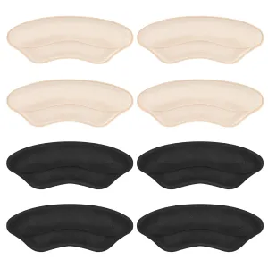 4 Pairs AHPAND Heel Cushion Pads for Women Men, Loose Shoes, Shoes Too Big, Heel Grips Pads Liner, High Heel Inserts to Improve Shoe Fit, Prevent Heel Slip and Blister