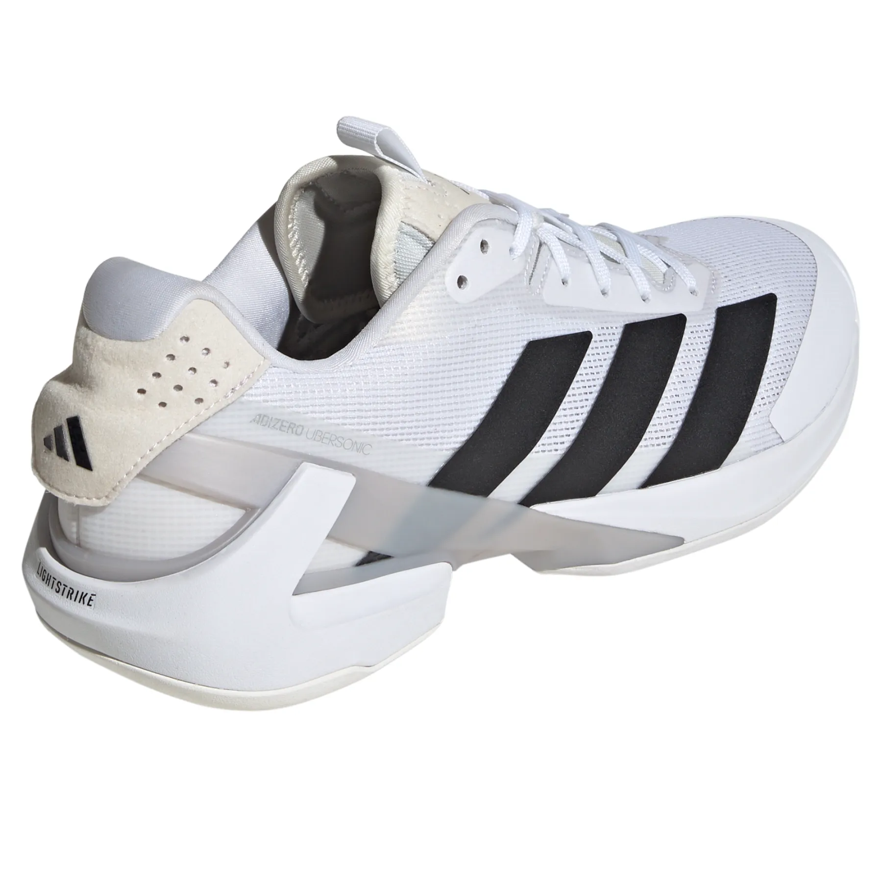 Adidas Adizero Ubersonic 5M Men Tennis Shoes - Cloud White / Core Black / Silver Metallic