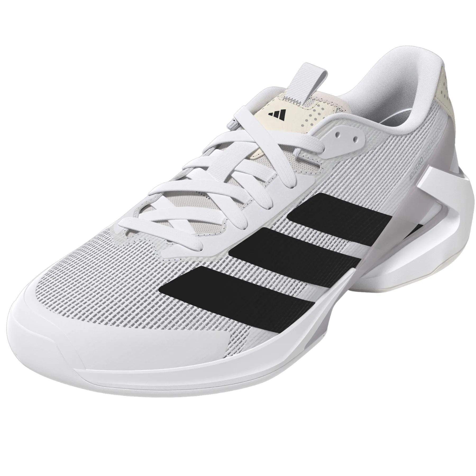 Adidas Adizero Ubersonic 5M Men Tennis Shoes - Cloud White / Core Black / Silver Metallic