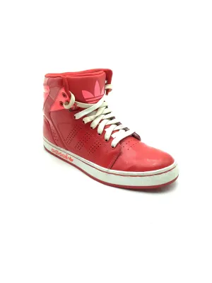 Adidas Unisex Tennies Red Hi Tops Size: 6