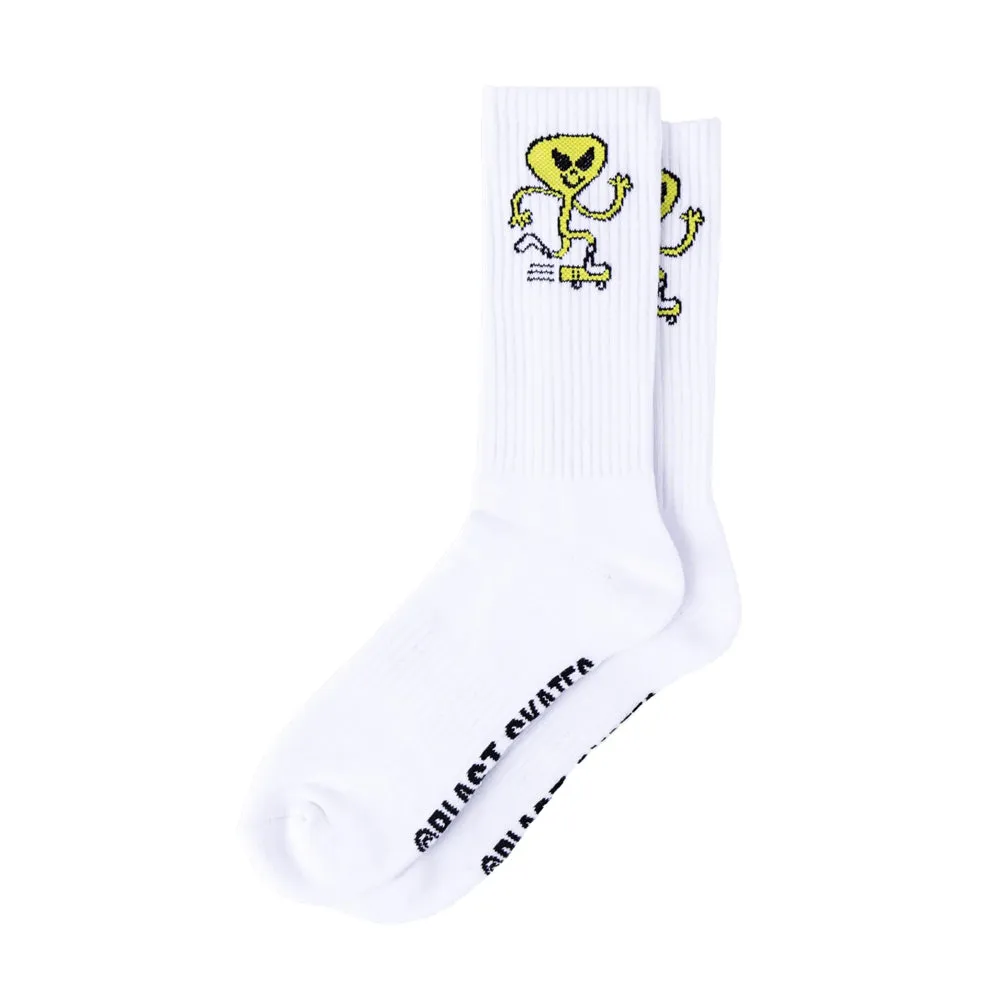 Alien Mascot Crew Socks