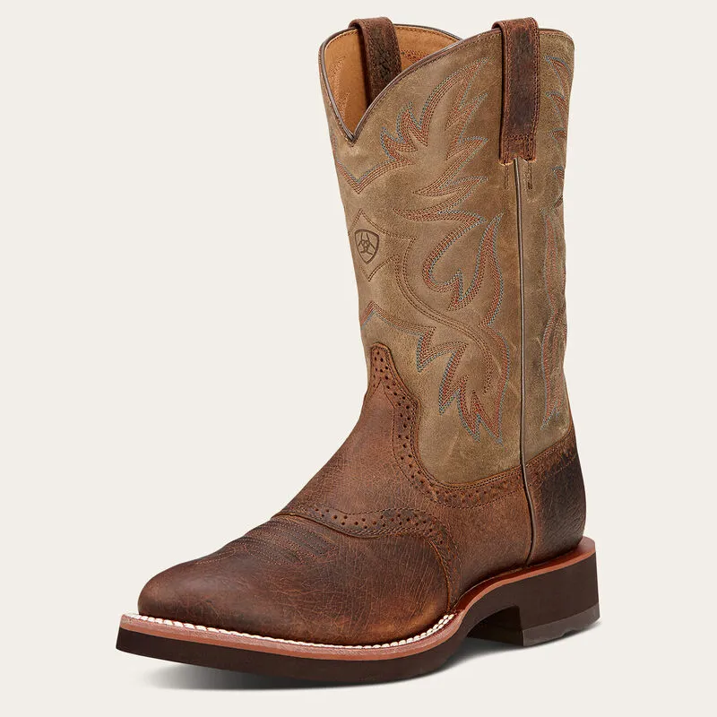 ARIAT EARTH BROWN HERITAGE CREPE BOOT