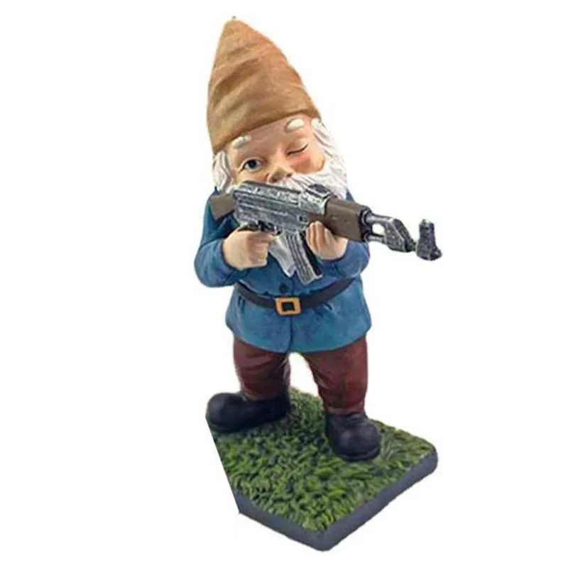 Army Gnome Garden Statue