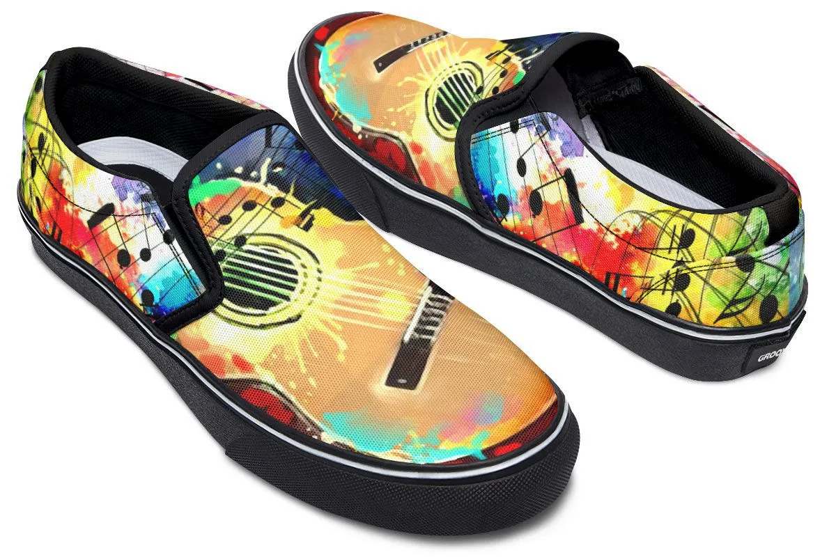 Artistic Guitar Shoes Slip-On Shoes