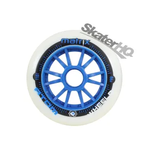 Atom Matrix 110mm 86a Single - White/Blue