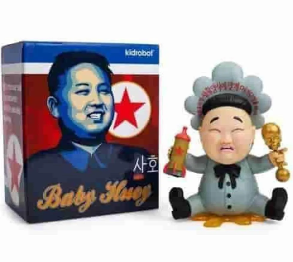 Baby Huey Blue Art Toy by Frank Kozik