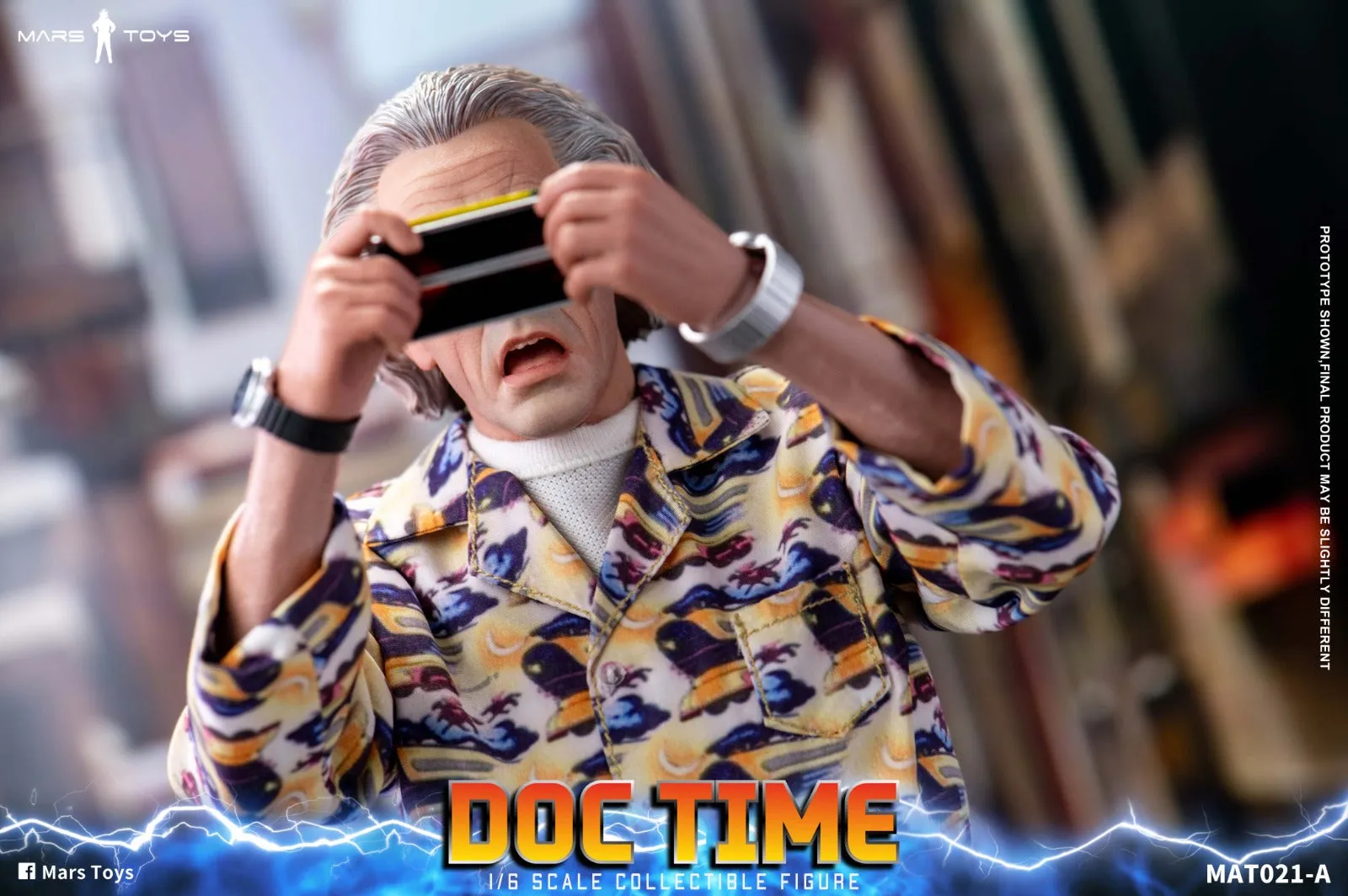 Back To The Future II: Doc Time Emmett Brown with Extra Head Sculpt