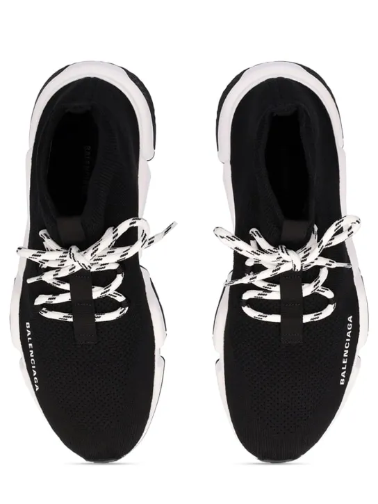 Balenciaga   30mm Speed knit lace-up sneakers 