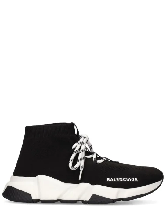 Balenciaga   30mm Speed knit lace-up sneakers 