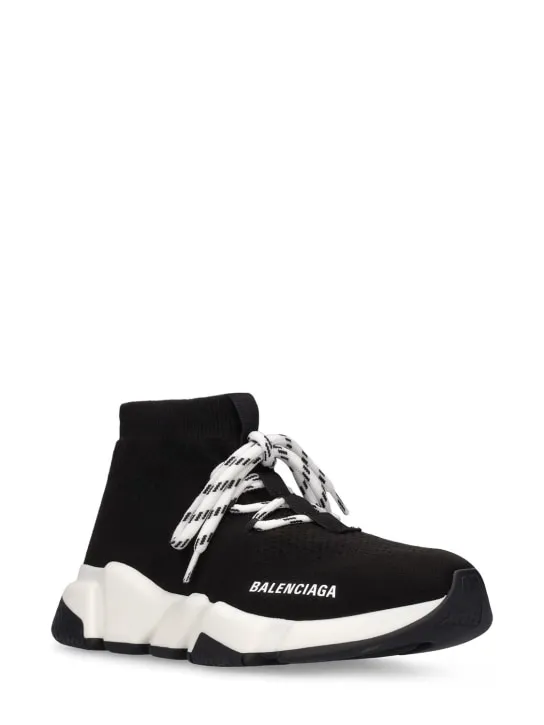 Balenciaga   30mm Speed knit lace-up sneakers 