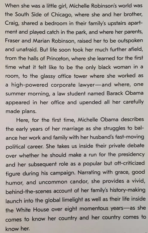 BECOMING - Michelle Obama