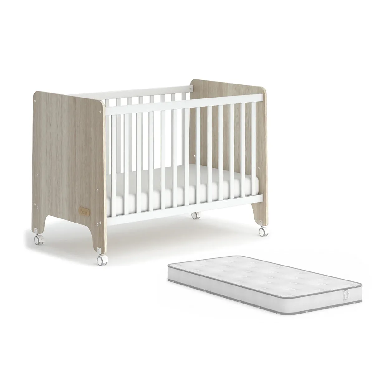 Boori Natty Compact Cot with Mattress