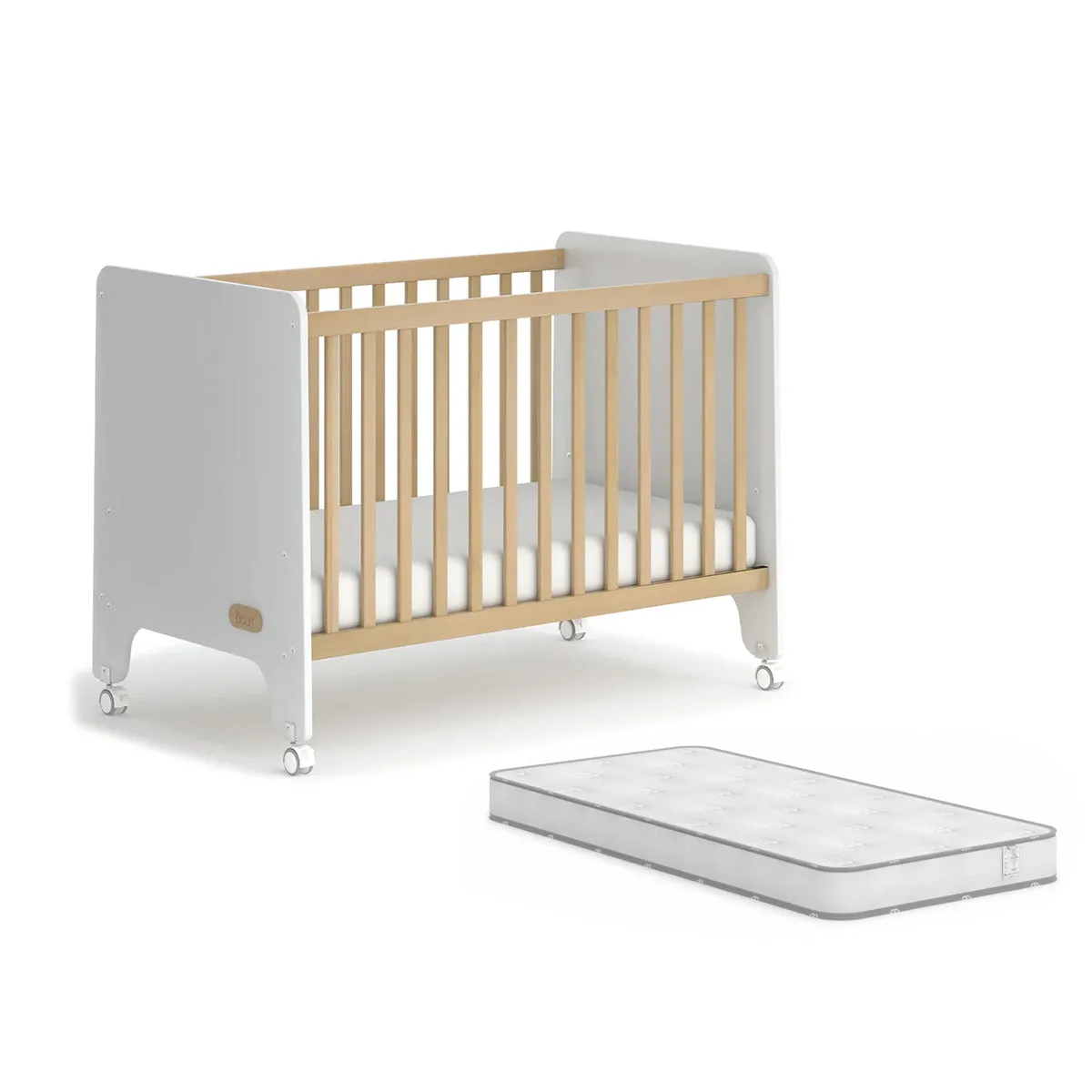 Boori Natty Compact Cot with Mattress