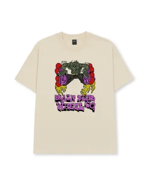 Brain Dead x Them Skates Kogan Dragon Wheel T-shirt - Natural