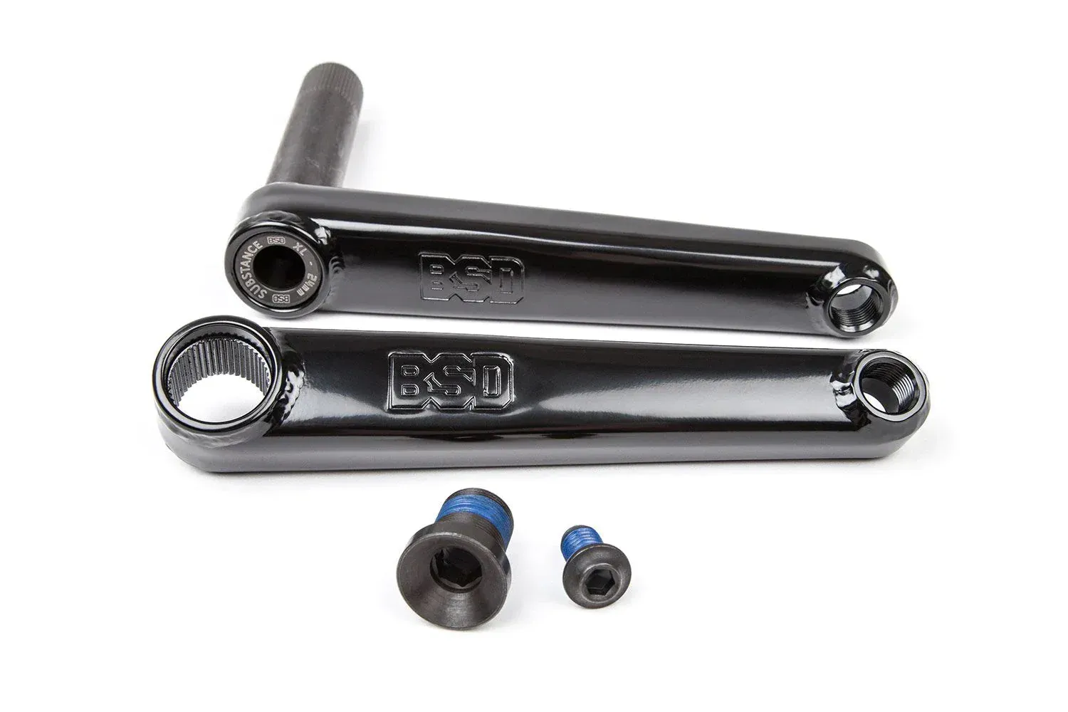 BSD BMX Substance XL Cranks 170mm - Flat Black