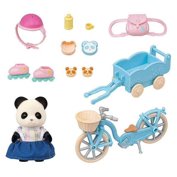 Calico Critters Cycle & Skate Set - Panda Girl