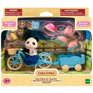 Calico Critters Cycle & Skate Set - Panda Girl