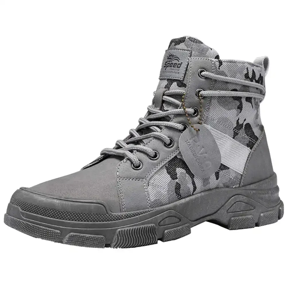 Camouflage High Top Canvas Boots - KA4850 Men's Casual Shoes