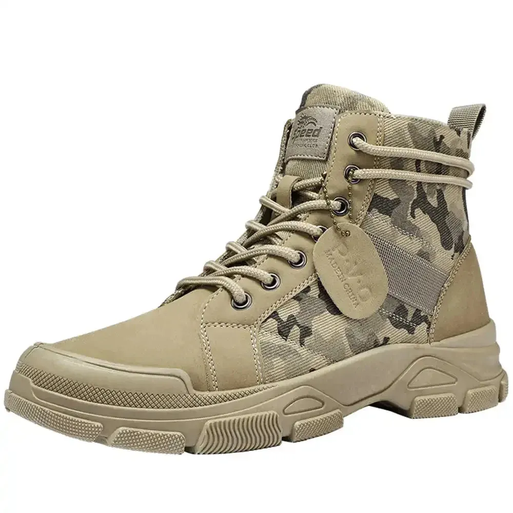 Camouflage High Top Canvas Boots - KA4850 Men's Casual Shoes