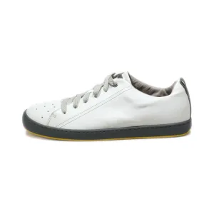 Camper Casual Lace Ups Pu Leather White Colour For Men