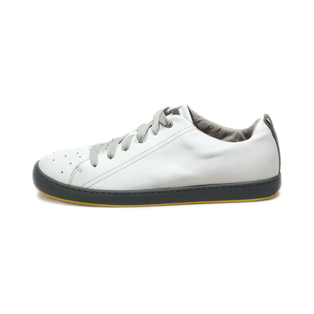 Camper Casual Lace Ups Pu Leather White Colour For Men