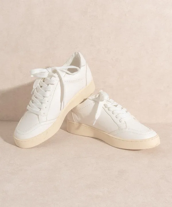 Carmen White Tennis Shoe