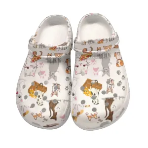 Cats & Dogs White Rubber Shoes up to size 12