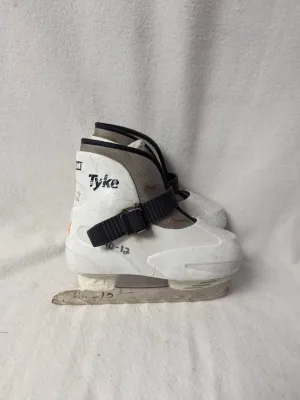 CCM Ice Hockey Skates Size Youth 10 Color White Condition Used