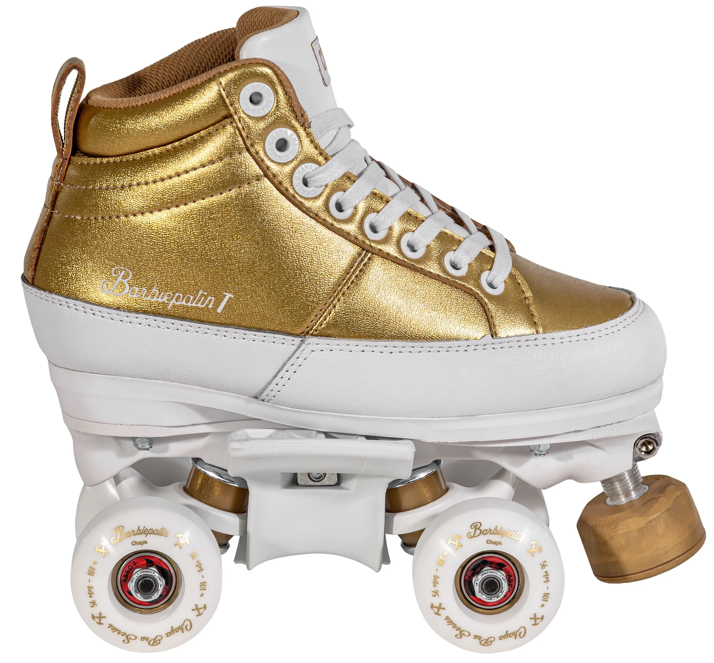 Chaya Kismet Barbiepatin Pro Roller Skates Gold