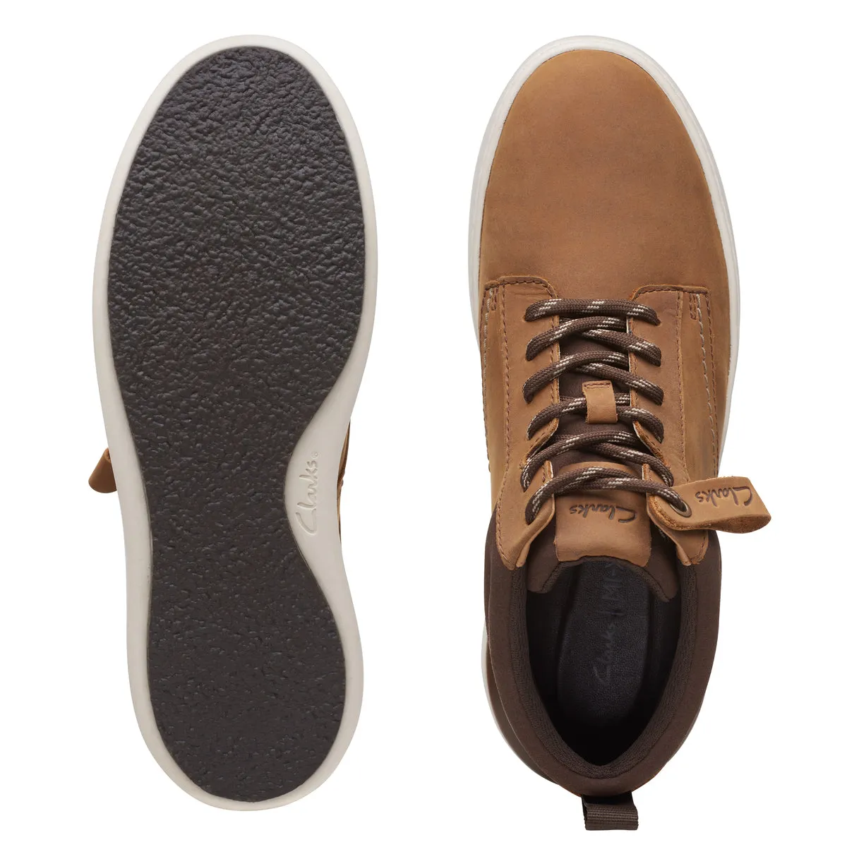 CLARKS | BOTINES HOMBRE | COURTLITE MID LIGHT TAN | MARRÓN