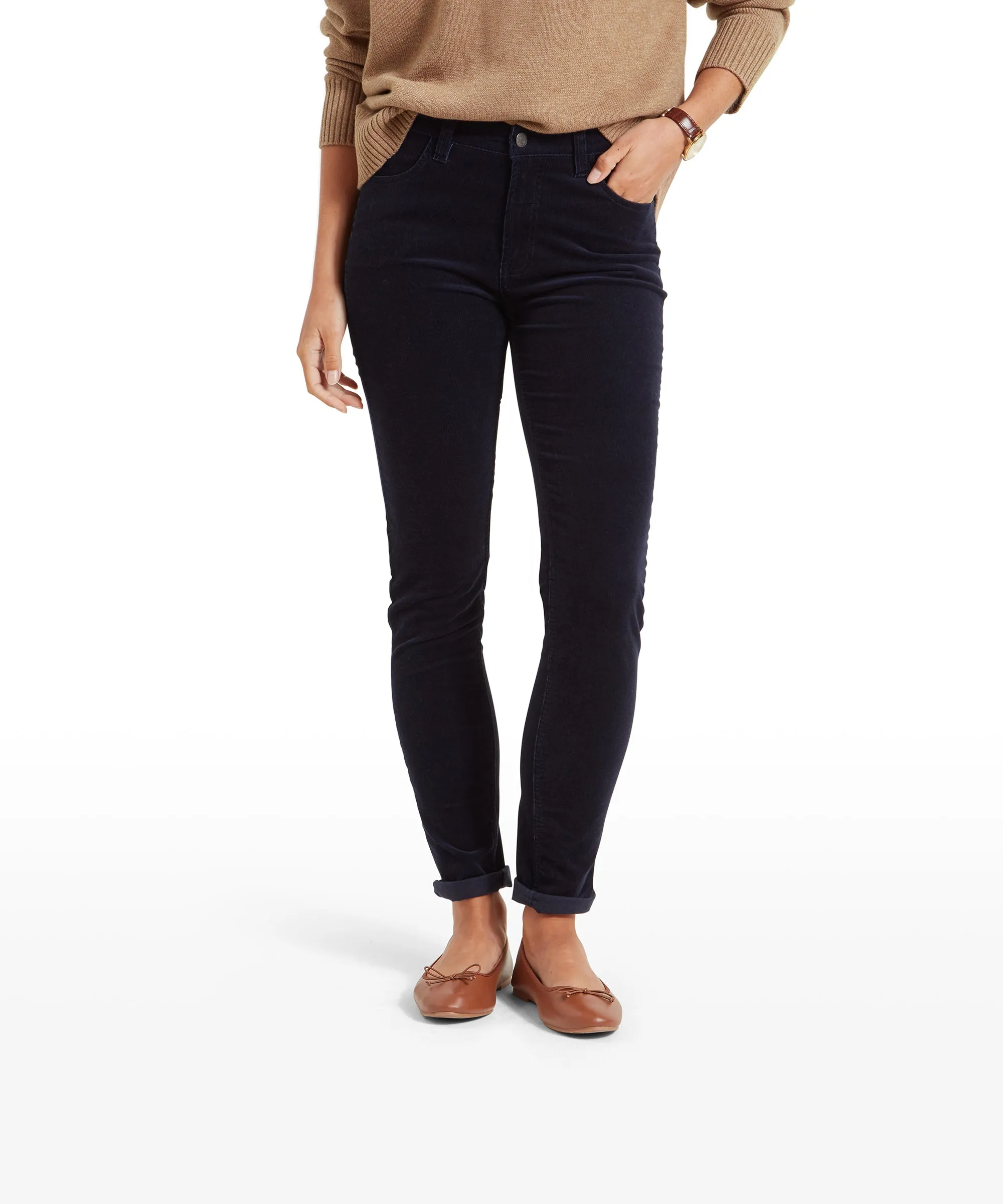 Clover Cord Jeans - Navy