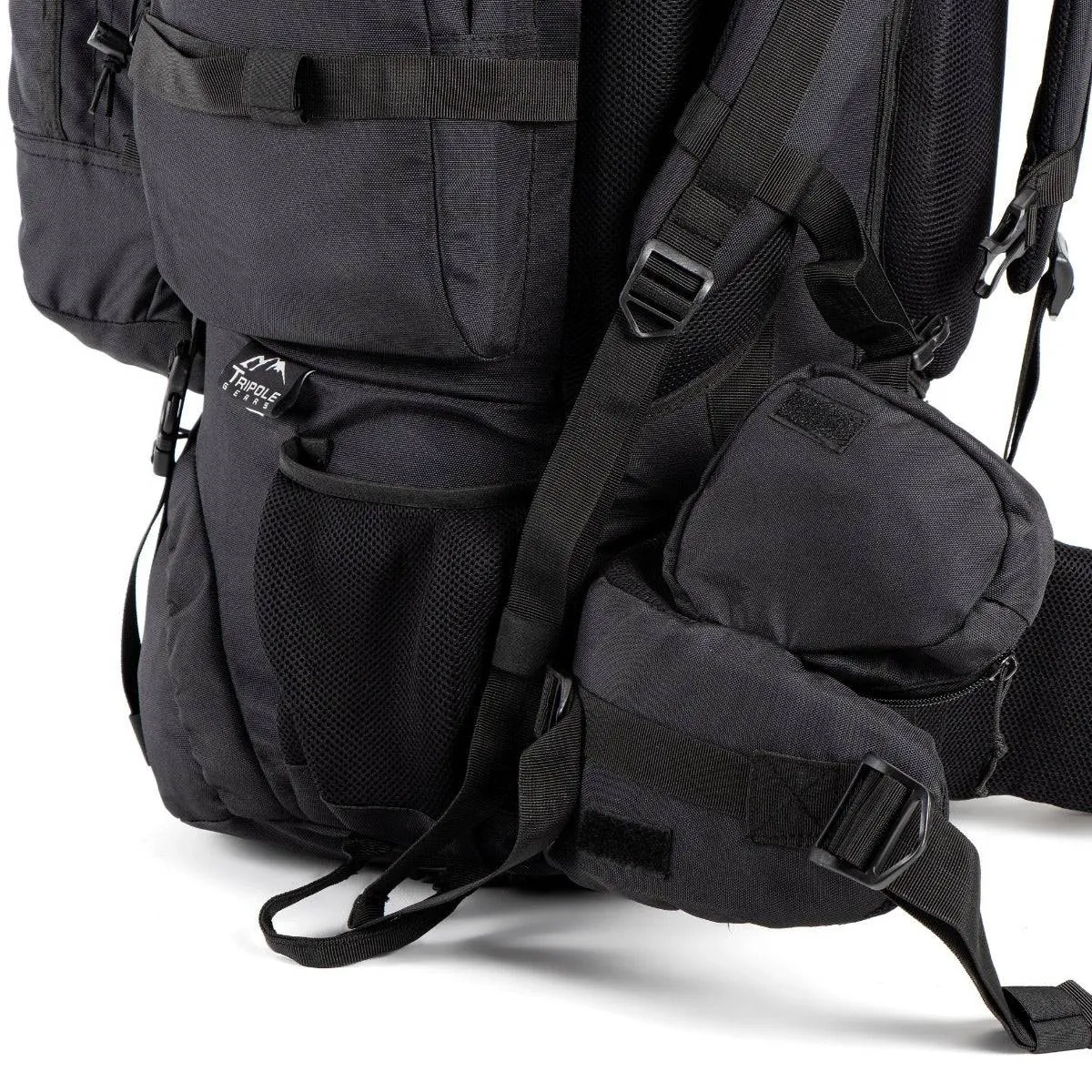 Colonel Series Rucksack   Detachable Day Pack & Rain Cover - 95 Litres  - Black