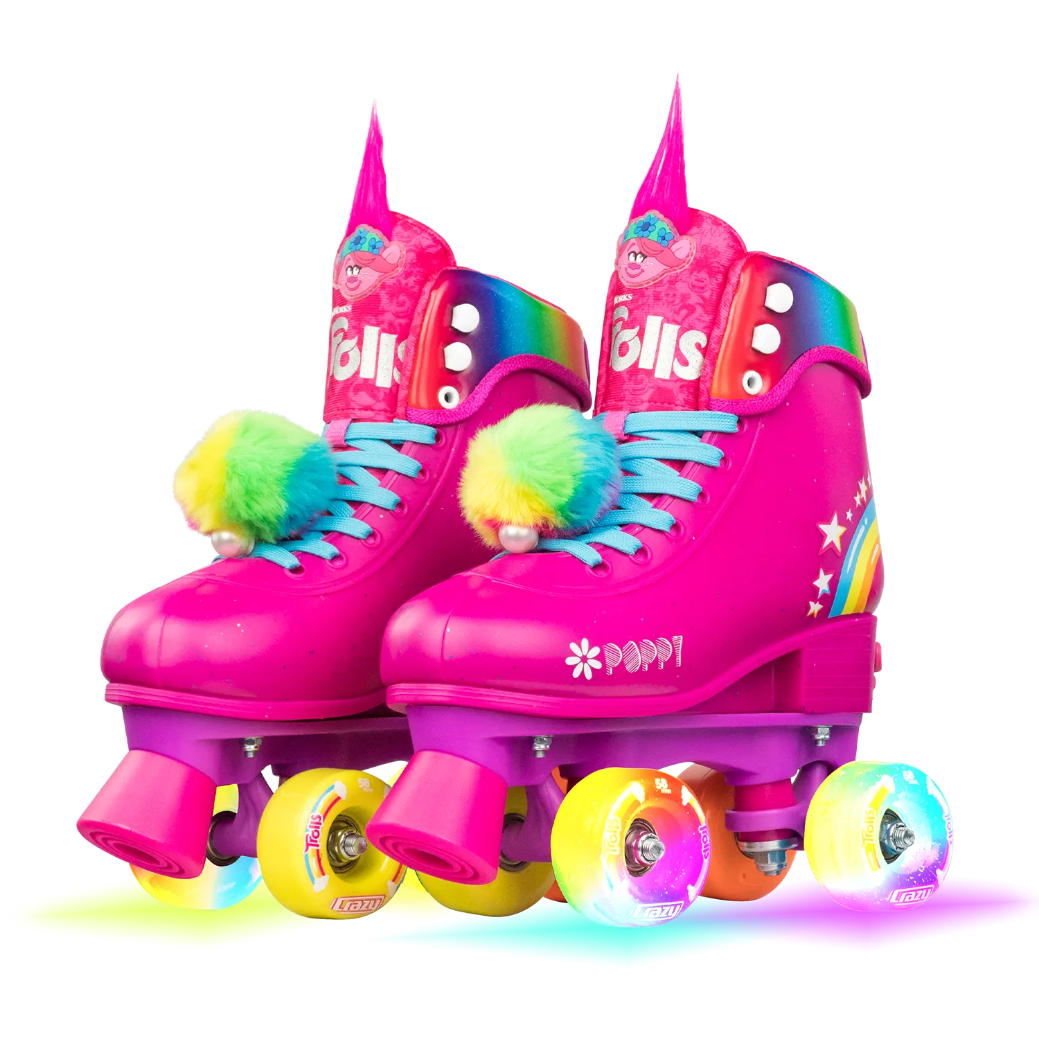 Crazy Adjustable Roller Skates Trolls Poppy