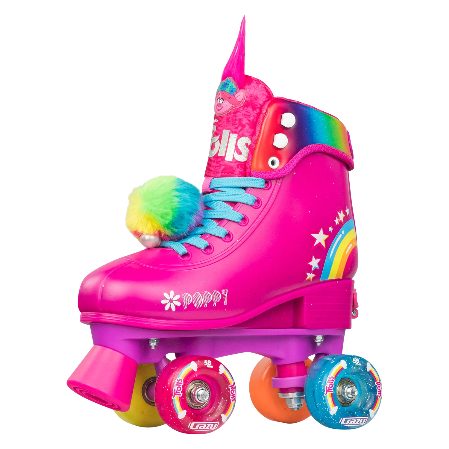 Crazy Adjustable Roller Skates Trolls Poppy