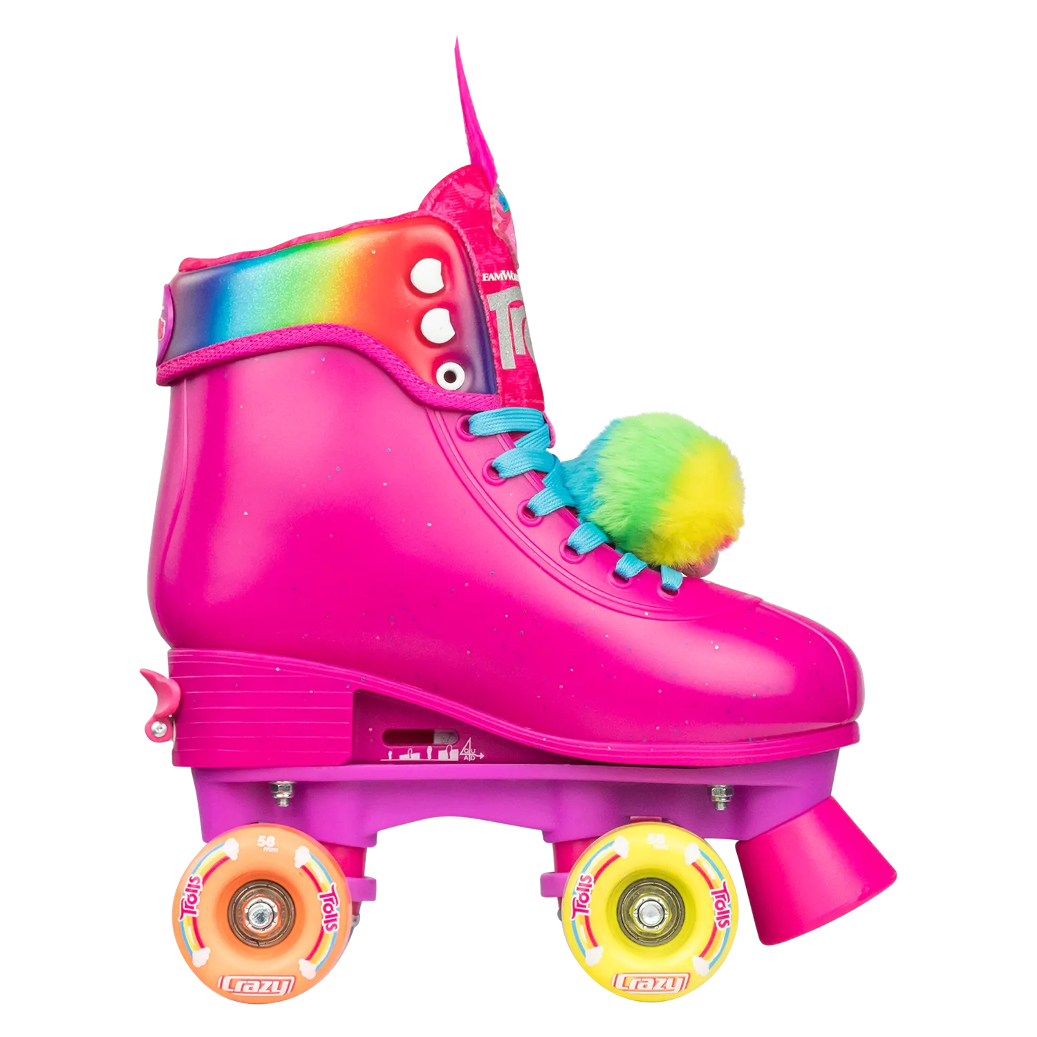 Crazy Adjustable Roller Skates Trolls Poppy