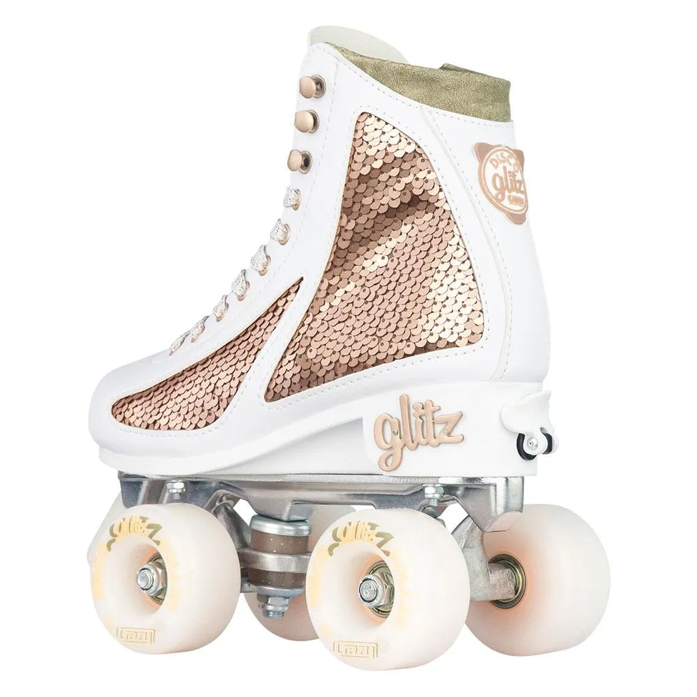 Crazy Glitz Adjustable Roller Skates Rose Gold