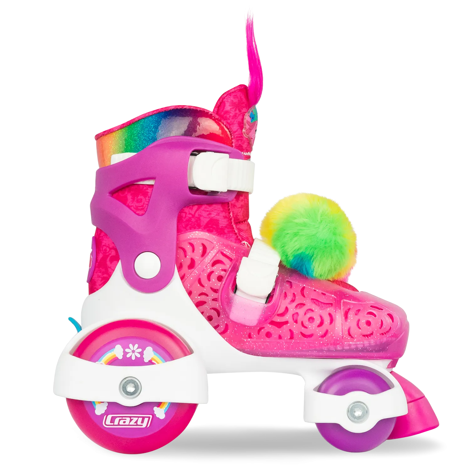 Crazy Klip Klop Adjustable Roller Skates Trolls Poppy (J11-1)