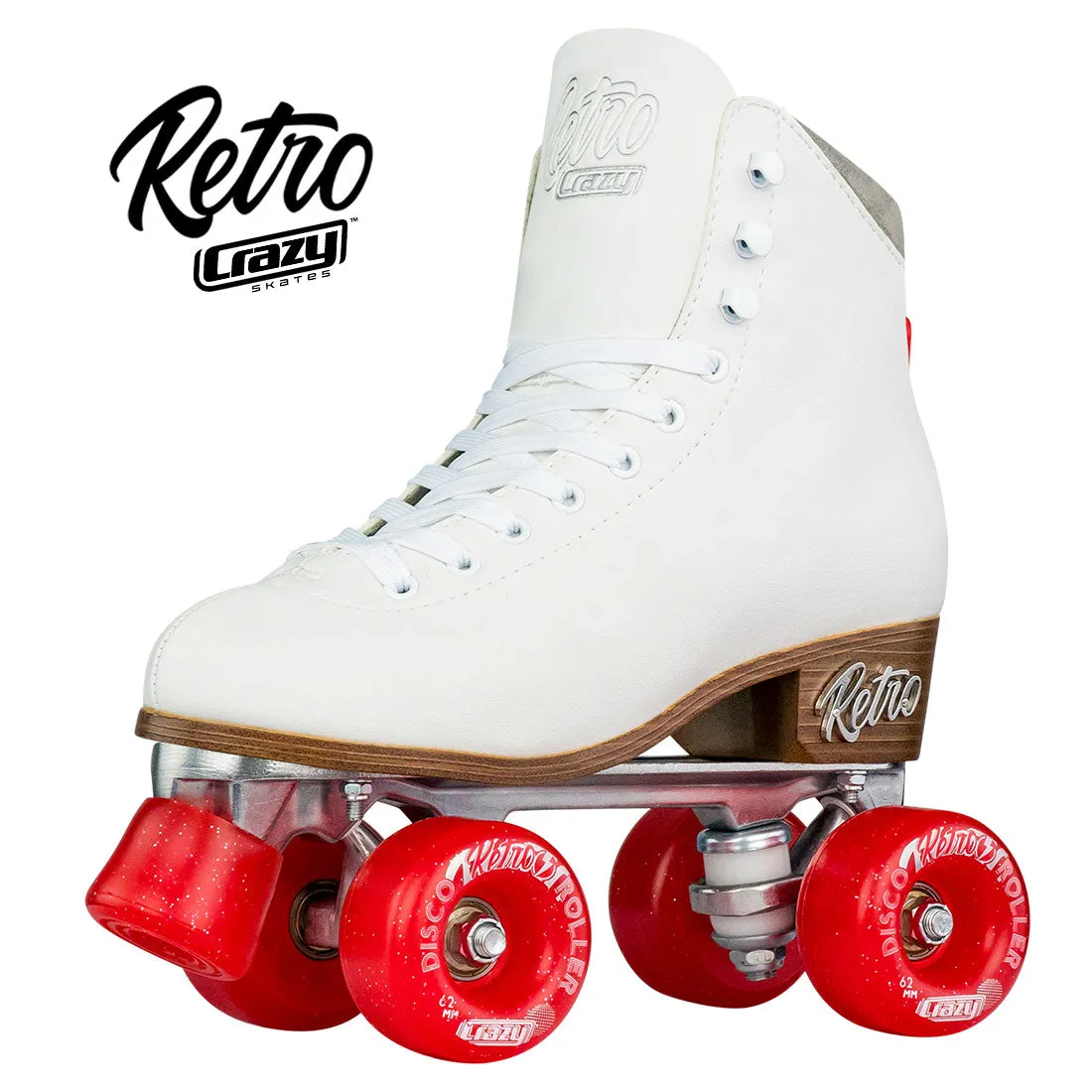 Crazy Retro Roller White - Adult