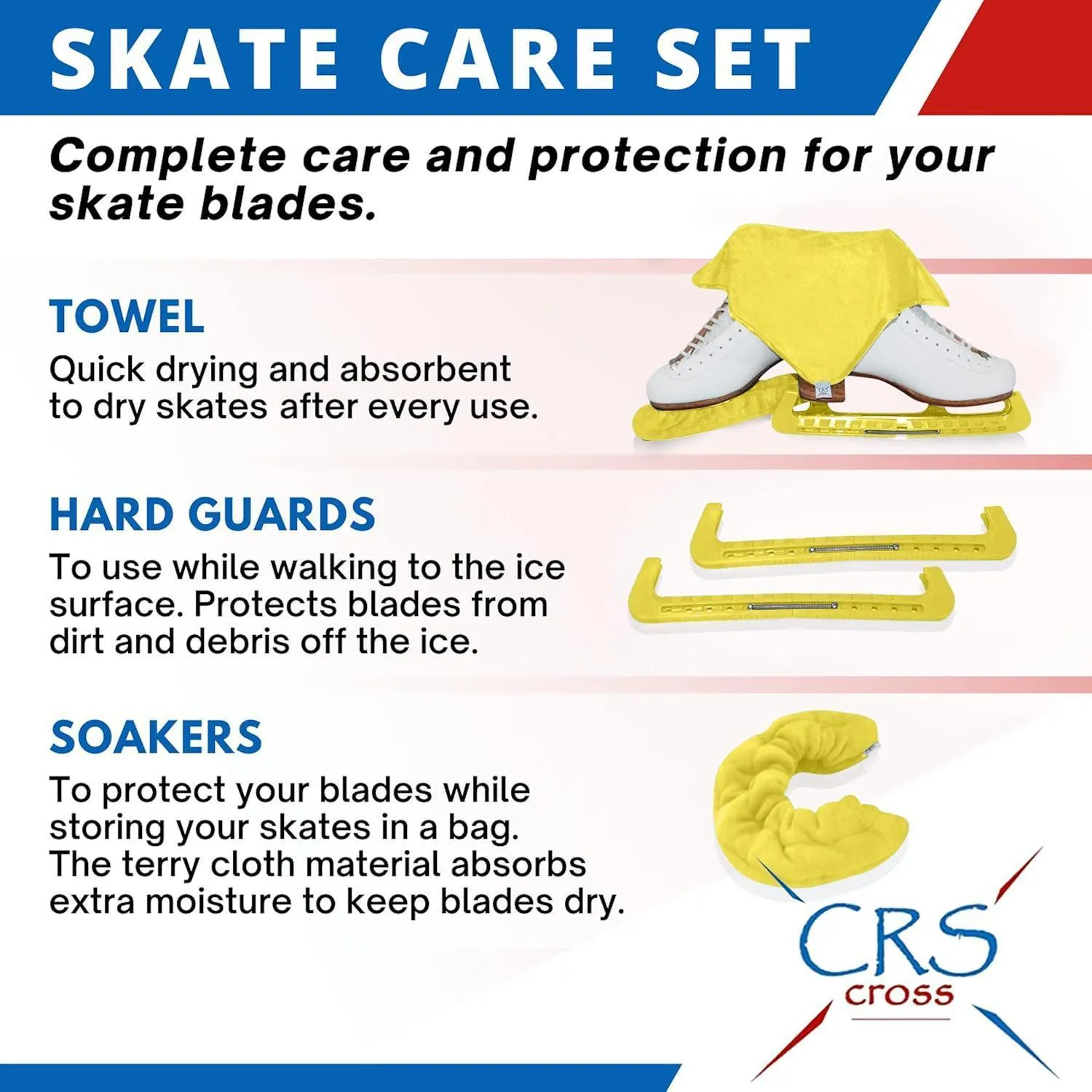 CRS Cross Skate Guards, Soakers and Towel