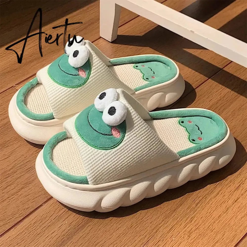 Cute Cartoon Milk Cow House Slippers Funny Shoes Women's Slippers Summer Four Seasons Indoor Home Slippers