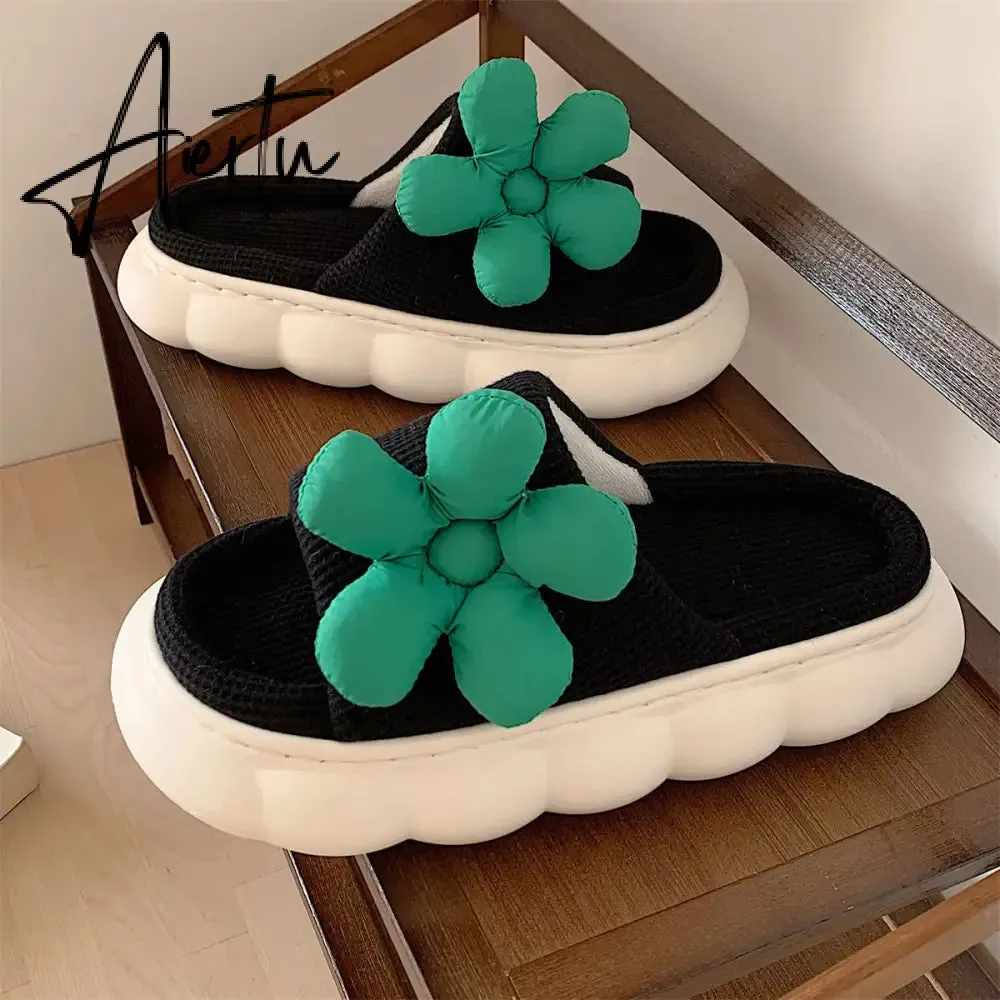 Cute Cartoon Milk Cow House Slippers Funny Shoes Women's Slippers Summer Four Seasons Indoor Home Slippers