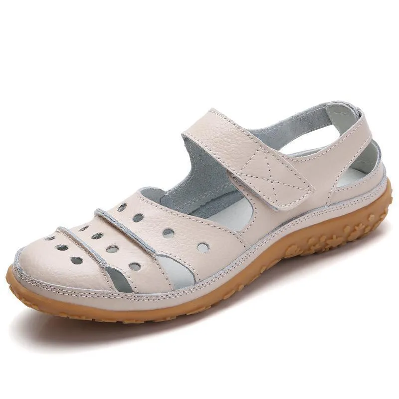 Damen Weiche rutschfeste bequeme Lochsandalen für Sandalen