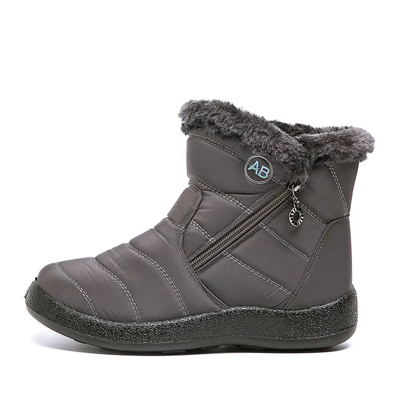 Damen Winter Schneeschuhe Knöchel Kurze Stiefel Slip On Wasserdichte Outdoor Damen Stiefeletten Pelzgefüttert Warme Schuhe