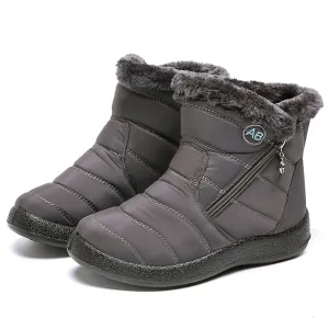 Damen Winter Schneeschuhe Knöchel Kurze Stiefel Slip On Wasserdichte Outdoor Damen Stiefeletten Pelzgefüttert Warme Schuhe