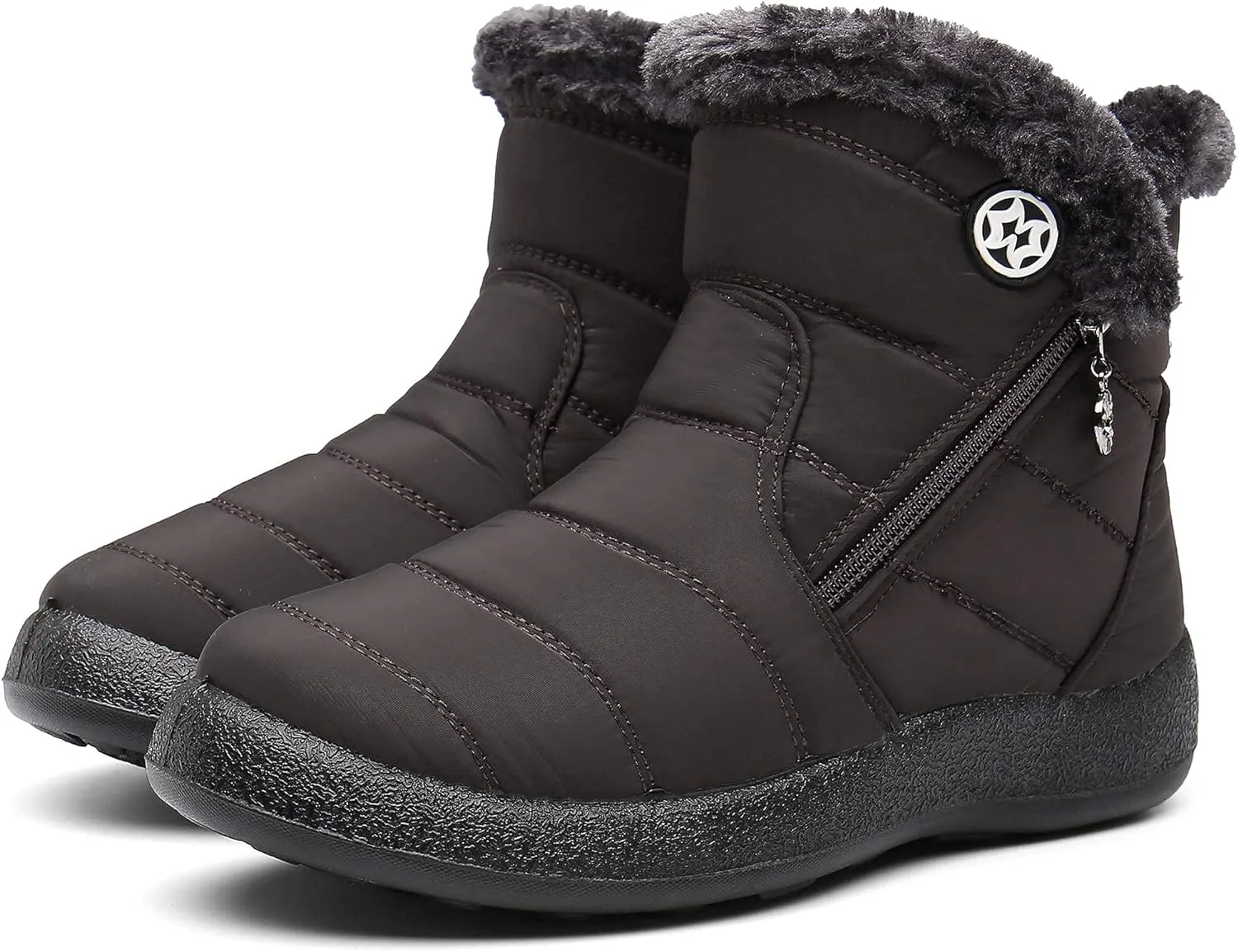 Damen Winterstiefel Wasserdicht Warm gefütterte Schneestiefel Winterschuhe Winter Kurzschaft Stiefel Boots Schuhe