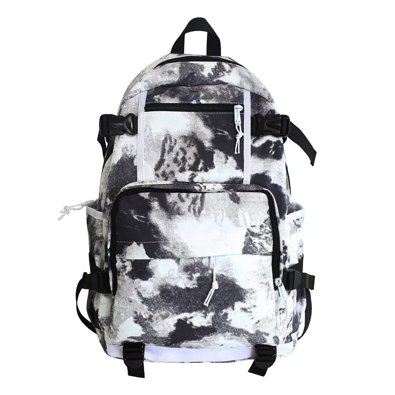 deanwangkt Harajuku Girl Male School Bag Female Graffiti Print Men Backpack Women Book Boy Bag Nylon Ladies Fashion Laptop Backpack Student